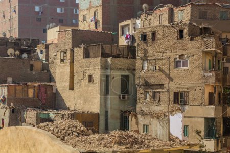 Foto de Houses in southern Cairo, Egypt - Imagen libre de derechos