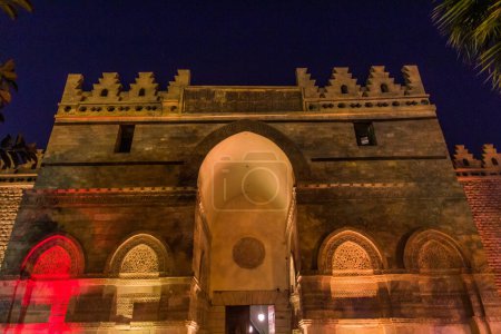 Photo for Evening at Bab al Futuh gate in the historic center of Cairo, Egypt - Royalty Free Image