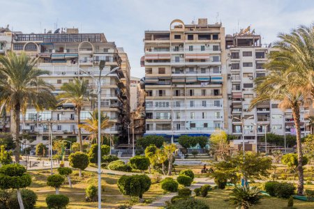 Téléchargez les photos : View of a park in Port Said, Egypt - en image libre de droit