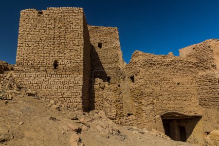 Téléchargez les photos : Old mud houses in Mut town in Dakhla oasis, Egypt - en image libre de droit