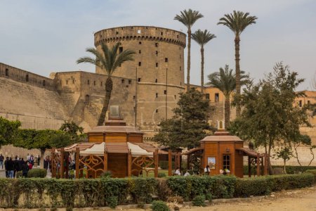 Téléchargez les photos : CAIRO, EGYPT - JANUARY 29, 2019: View of the Citadel in Cairo, Egypt - en image libre de droit