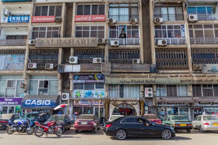 Téléchargez les photos : PORT SAID, EGYPT - FEBRUARY 3, 2019: Buildings in the center of Port Said, Egypt - en image libre de droit
