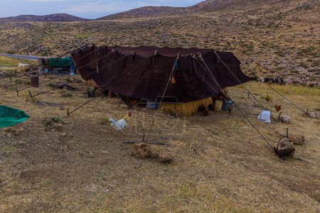 Photo for Nomad tent in Zagros mountains, Iran - Royalty Free Image
