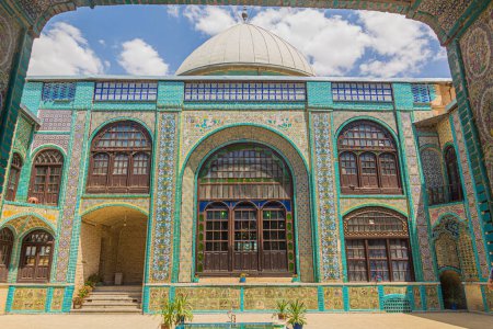 Photo for Takieh Mo'aven ol-Molk (Tekiye Moaven Al Molk) Hosseinieh shrine in Kermanshah, Iran - Royalty Free Image