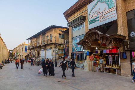 Photo for SHIRAZ, IRAN - JULY 6, 2019: View of a street in the center of Shiraz, Iran. - Royalty Free Image