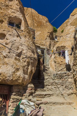 Photo for Cave cliff dwellings in Kandovan village, Iran - Royalty Free Image