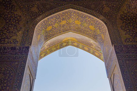 Foto de Portal of the Shah Mosque in Isfahan, Iran - Imagen libre de derechos