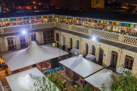 Photo for SHIRAZ, IRAN - JULY 8, 2019: Evening view of Niayesh Hotel courtyard in Shiraz, Iran - Royalty Free Image