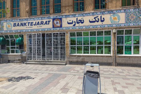 Photo for HAMADAN, IRAN - JULY 14, 2019: Bank Tejarat bank branch in Hamadan, Iran. - Royalty Free Image