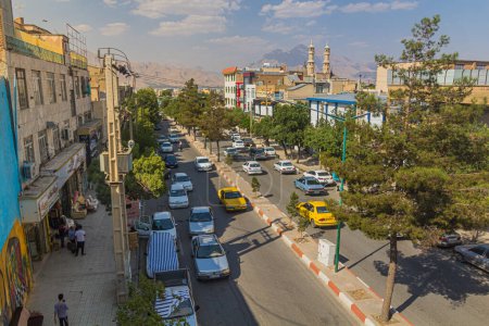 Photo for KERMANSHAH, IRAN - JULY 11, 2019: View of Javanshir Blvd in Kermanshah, Iran - Royalty Free Image
