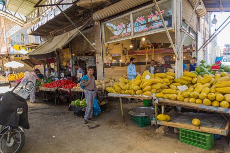 Photo for HAMADAN, IRAN - JULY 14, 2019: View of a bazaar in Hamadan, Iran - Royalty Free Image