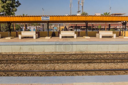Téléchargez les photos : DARAW, EGYPT - FEB 17, 2019: View of Daraw railway station, Egypt - en image libre de droit