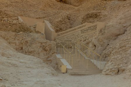 Photo for Entrance of a tomb in the Valley of the Kings at the Theban Necropolis, Egypt - Royalty Free Image