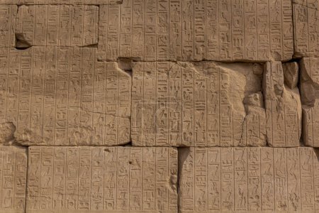 Photo for Hieroglyphs in the Amun Temple enclosure in Karnak, Egypt - Royalty Free Image