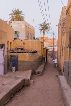 Photo for Narrow alley at the Elephantine island in Aswan, Egypt - Royalty Free Image