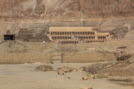 Foto de Templo de Hatshepsut en la Ribera Occidental de Luxor, Egipto - Imagen libre de derechos