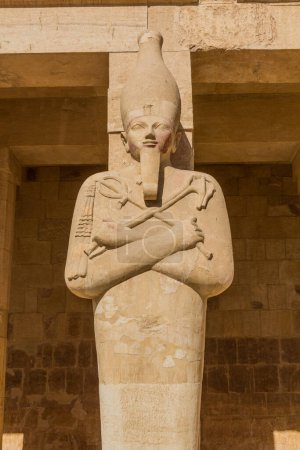 Téléchargez les photos : Sculpture at the temple of Hatshepsut at the Luxor's West bank, Egypt - en image libre de droit