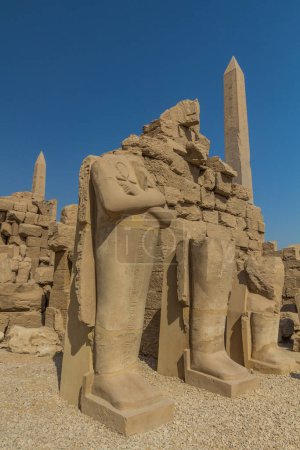 Photo for Sculptures in the Karnak Temple Complex, Egypt - Royalty Free Image