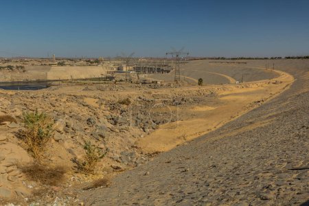 Foto de Vista río abajo desde la presa de Asuán, Egipto - Imagen libre de derechos