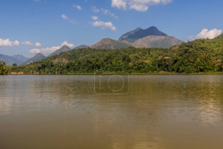 Photo for View of Nam Ou river, Laos - Royalty Free Image