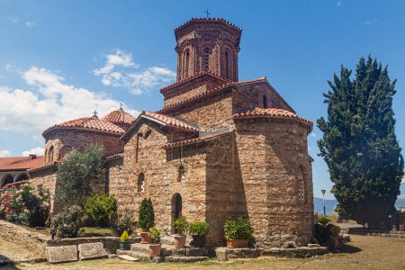 Téléchargez les photos : Eglise au monastère Sveti Naum sur le lac d'Ohrid, Macédoine du Nord - en image libre de droit