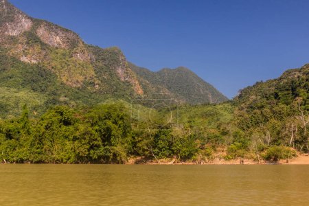 Photo for Landscape around Nam Ou river near Nong Khiaw, Laos - Royalty Free Image