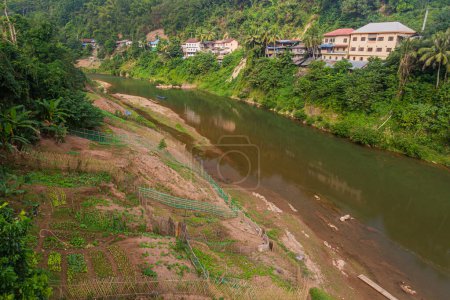Photo for Nam Phak river in Muang Khua town, Laos - Royalty Free Image
