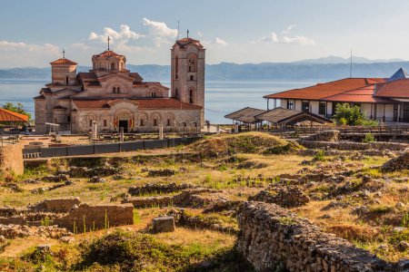 Téléchargez les photos : Eglise des Saints Clément et Panteleimon à Ohrid, Macédoine du Nord - en image libre de droit