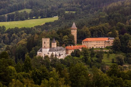 Foto de Vista del castillo de Rozmberk, República Checa - Imagen libre de derechos
