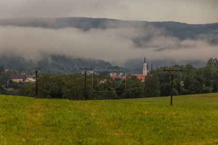 Foto de Vista de la ciudad de Vyssi Brod, República Checa - Imagen libre de derechos