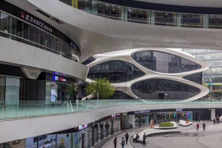 Photo for BEIJING, CHINA - OCTOBER 17, 2019: Detail of Galaxy SOHO complex building in Beijing, China - Royalty Free Image