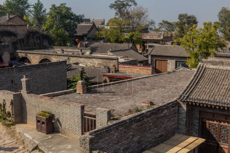 Téléchargez les photos : Vue aérienne du village de Zhangbicun, province du Shanxi, Chine - en image libre de droit