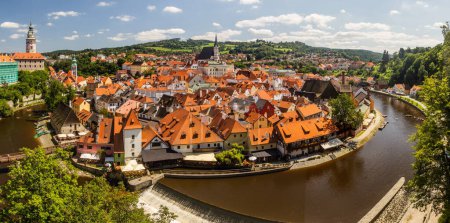 Photo for Panorama of Cesky Krumlov town, Czech Republic - Royalty Free Image