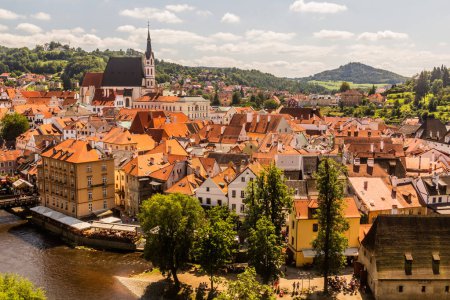 Photo for Panorama of Cesky Krumlov town, Czech Republic - Royalty Free Image