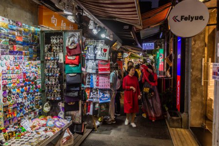 Photo for SHANGHAI, CHINA - OCTOBER 24, 2019: Narrow shopping alleys of Tianzifang in Shanghai, China - Royalty Free Image