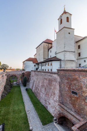 Foto de Vista del Castillo de Spilberk en Brno, República Checa - Imagen libre de derechos