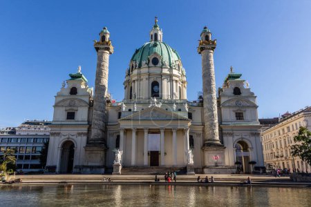 Photo for Karlskirche (St. Charles Church) in Vienna, Austria - Royalty Free Image