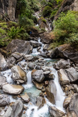 Photo for Waterfall in Tiger Leaping Gorge, Yunnan province, China - Royalty Free Image