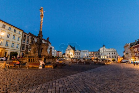 Photo for OLOMOUC, CZECHIA - SEPTEMBER 10, 2021: Marian column on Dolni namesti square in Olomouc, Czech Republic - Royalty Free Image