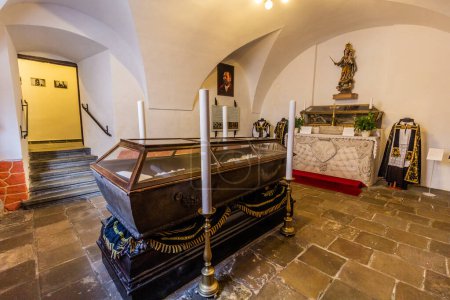 Photo for BRNO, CZECHIA - SEPTEMBER 6, 2021: Franz von der Trenck tomb in the Capuchin Crypt in Brno, Czech Republic - Royalty Free Image