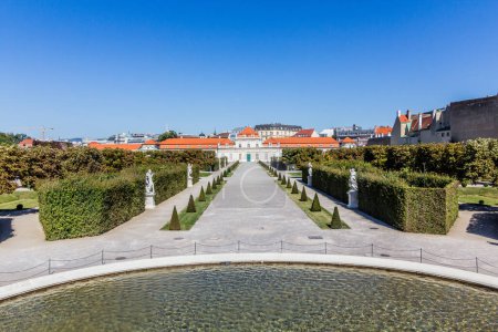 Téléchargez les photos : Jardin du Palais Belvédère à Vienne, Autriche - en image libre de droit