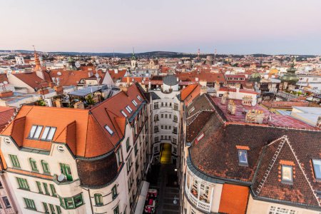 Photo for Skyline of the old town in Brno, Czech Republic - Royalty Free Image