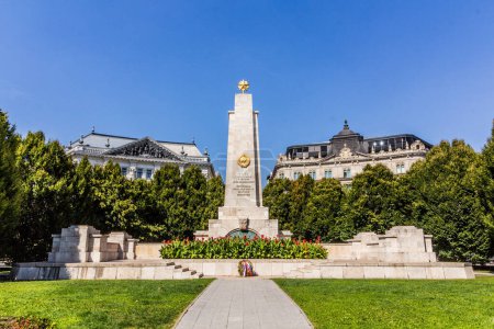Photo for BUDAPEST, HUNGARY - SEPTEMBER 8, 2021: Soviet Heroic Monument in Budapest, Hungary - Royalty Free Image