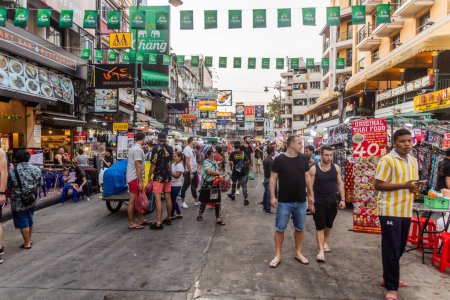 Photo for BANGKOK, THAILAND - DECEMBER 15, 2019: View of Khao San Road in Bangkok, Thailand - Royalty Free Image