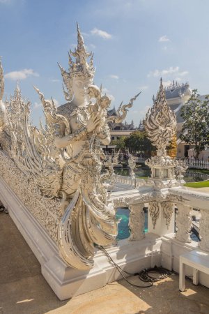 Photo for Detail of Wat Rong Khun (White Temple) in Chiang Rai province, Thailand - Royalty Free Image