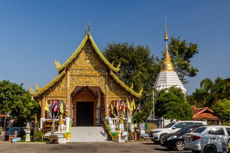 Photo for CHIANG MAI, THAILAND - DECEMBER 4, 2019: Wat Chai Phrakiat temple in Chiang Mai, Thailand - Royalty Free Image