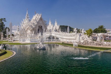 Photo for Wat Rong Khun (White Temple) in Chiang Rai province, Thailand - Royalty Free Image