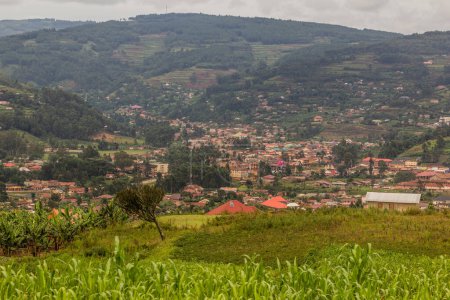 Photo for Aerial view of Kabale town, Uganda - Royalty Free Image