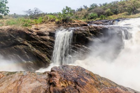 Téléchargez les photos : Vue des chutes Murchison sur le Nil Victoria, Ouganda - en image libre de droit