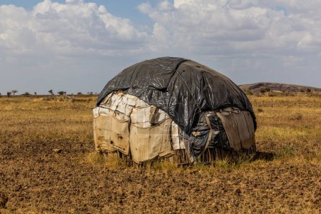 Foto de Simple cabaña rural cerca de la ciudad de Marsabit, Kenia - Imagen libre de derechos